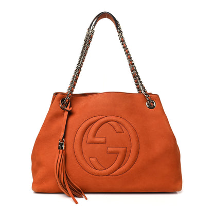 Gucci Vitello Range Medium Soho Chain Shoulder Bag Old Whisky 1 of 10