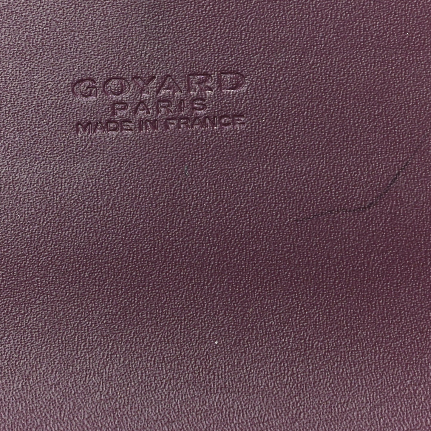 Goyardine Varenne Long Wallet Burgundy