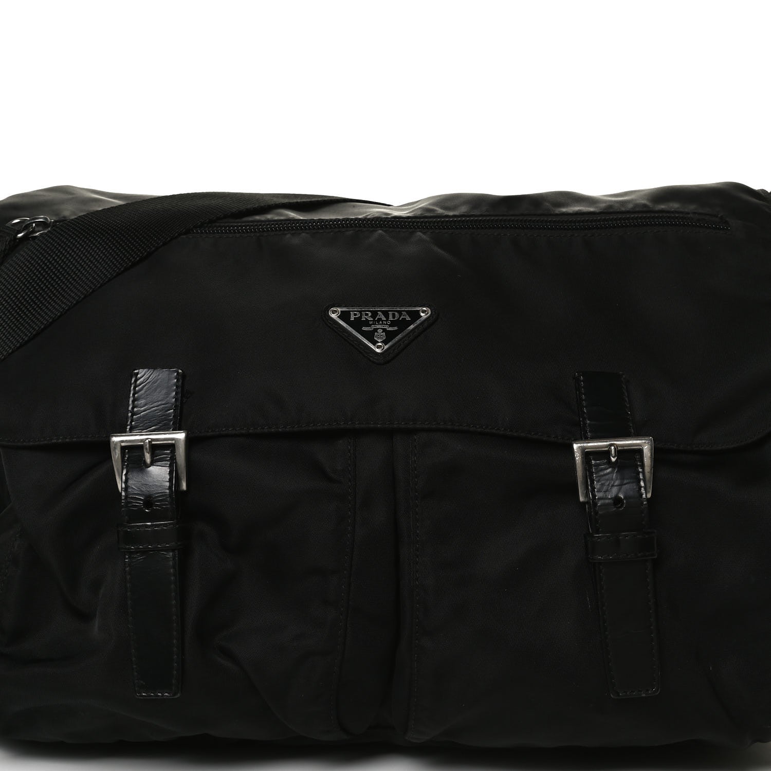 Prada Nylon Vela Messenger Bag Black 8 of 20