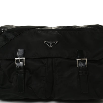Prada Nylon Vela Messenger Bag Black 8 of 20