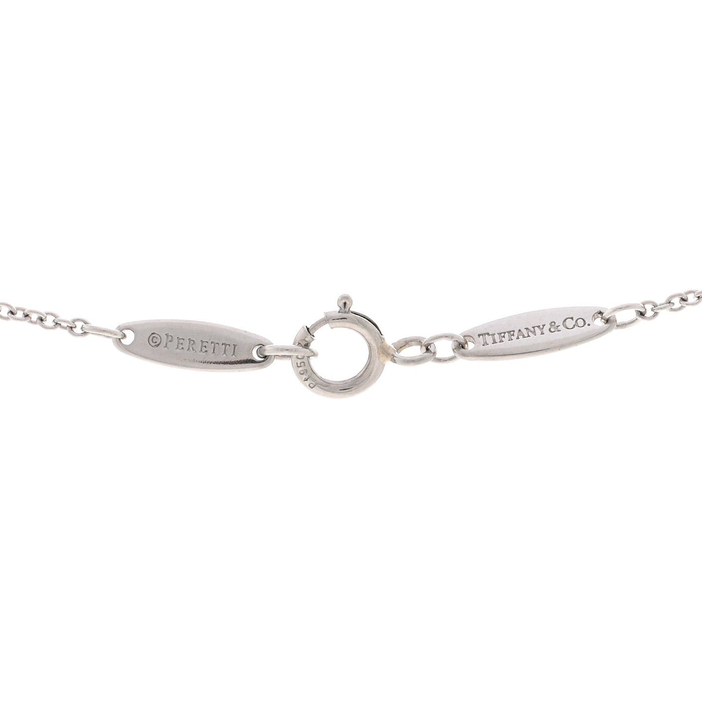 Platinum Diamond .14ct Elsa Peretti Diamonds by the Yard Pendant Necklace