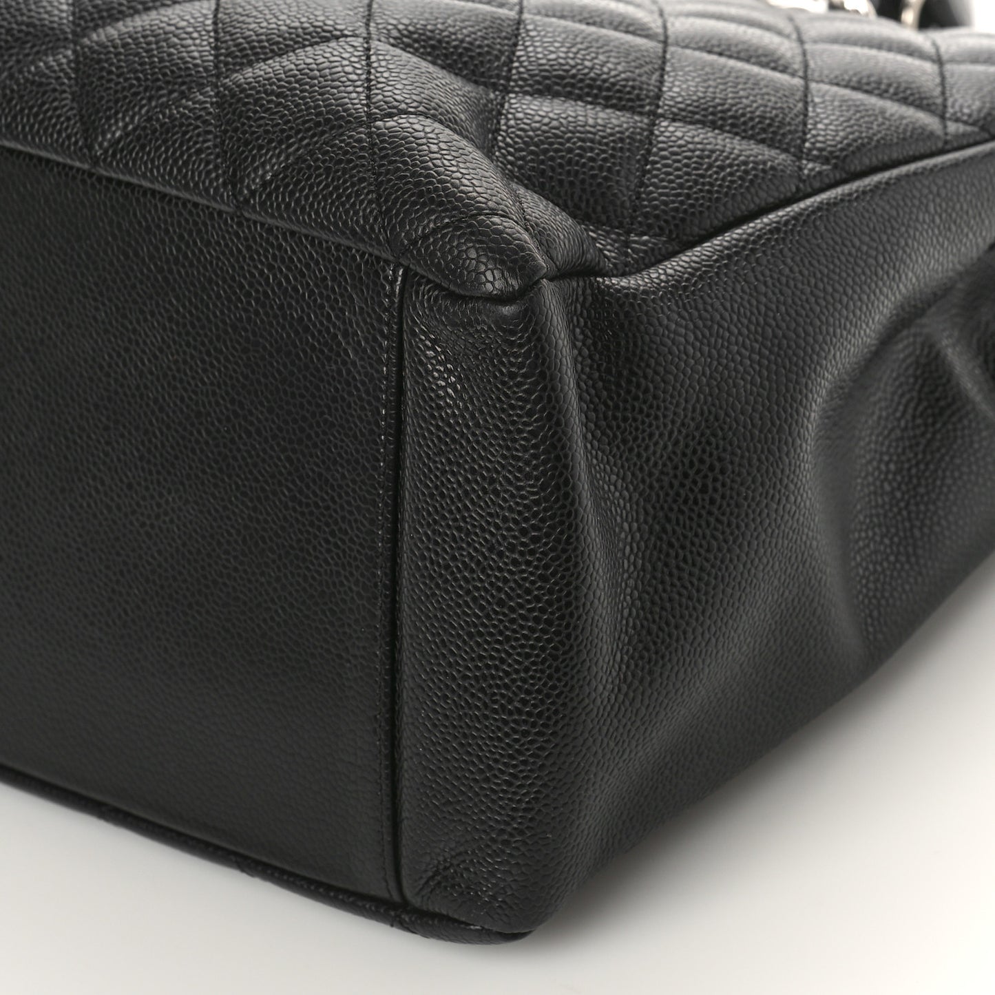 Caviar Quilted Grand Shopping Tote GST Black
