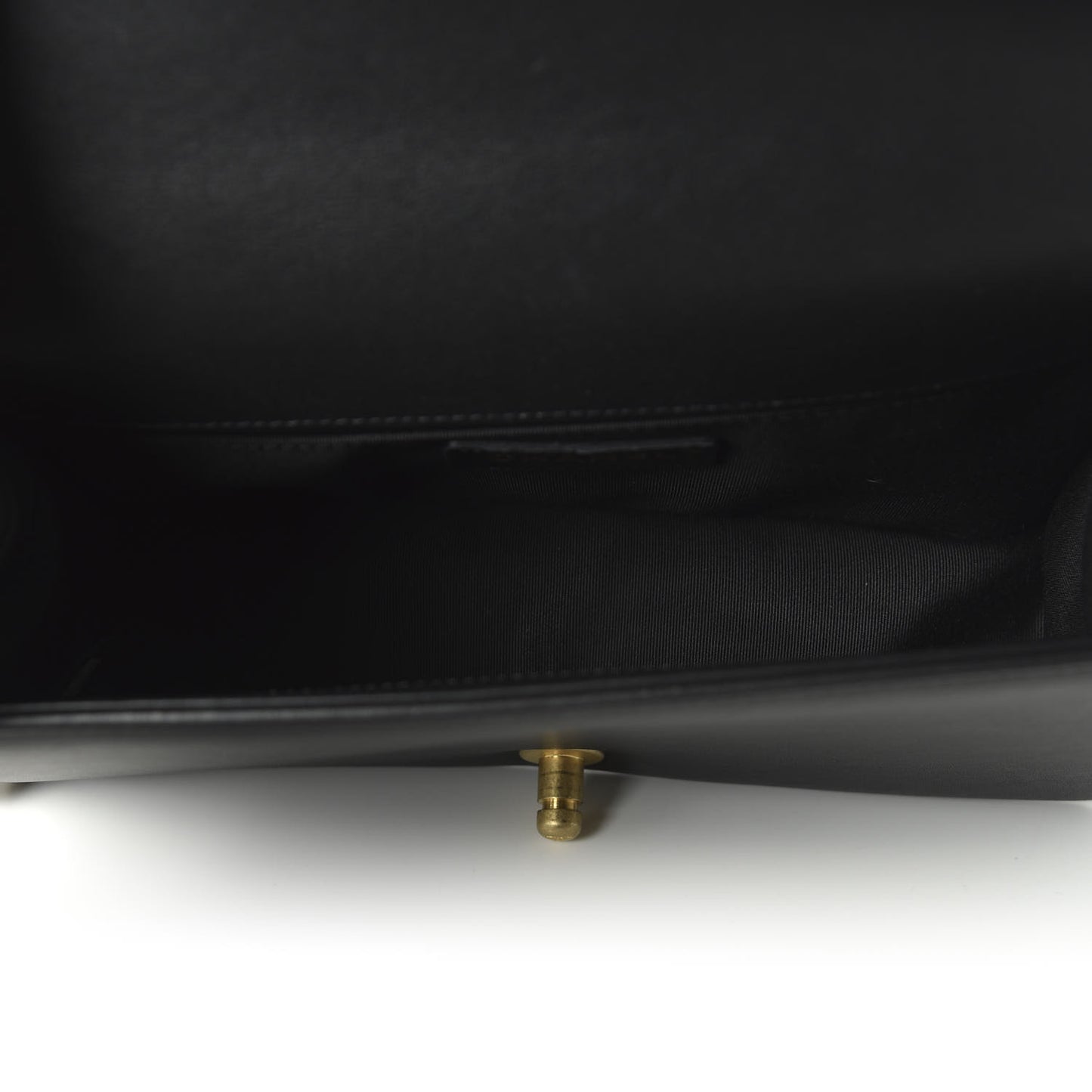 Calfskin Medium Boy Logo Top Handle Flap Black
