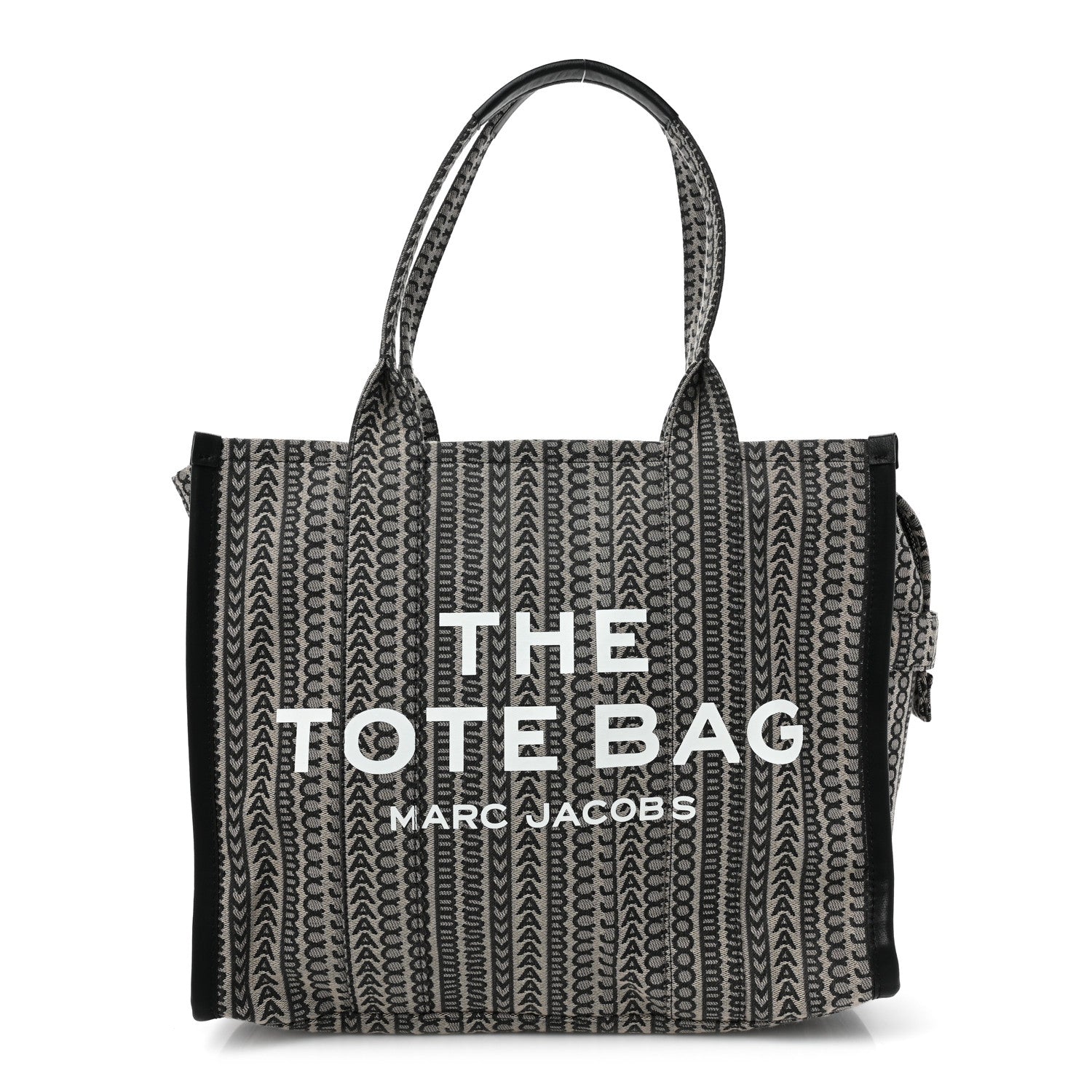 Marc Jacobs Cotton Jacquard Monogram Large The Traveler Tote Bag Beige Multicolor 1 of 8