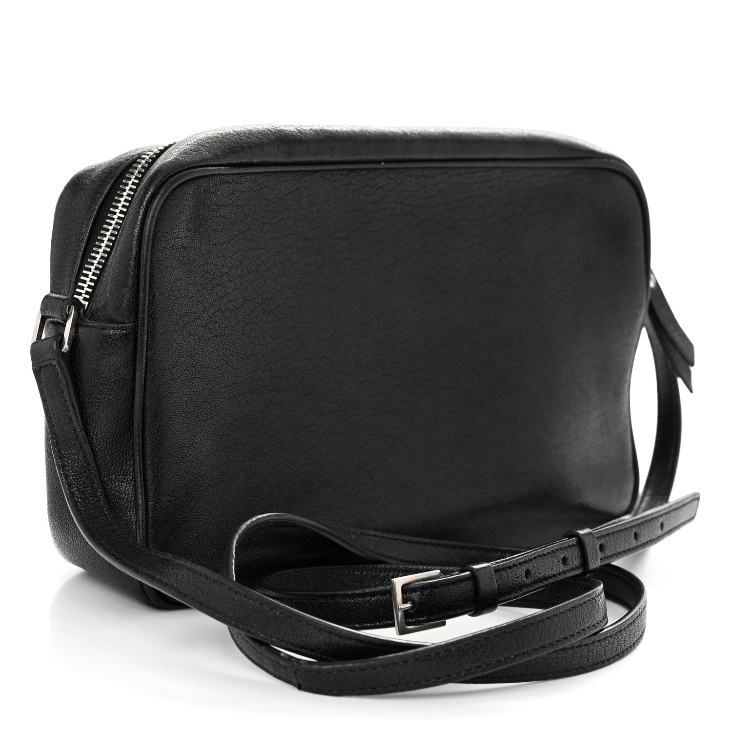 Saint Laurent Lambskin Monogram Small Lou Camera Bag Black 3 of 10