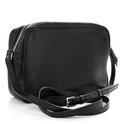 Saint Laurent Lambskin Monogram Small Lou Camera Bag Black 3 of 10