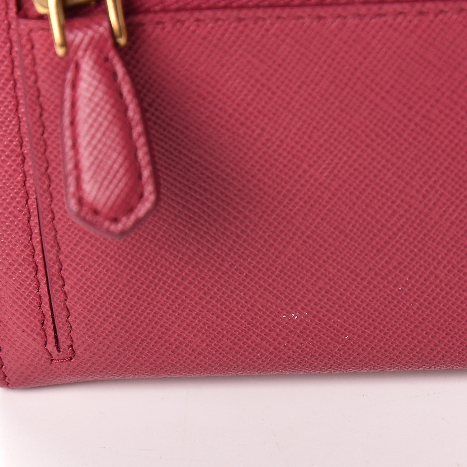 Prada Saffiano Metal Wallet Ibisco 10 of 11