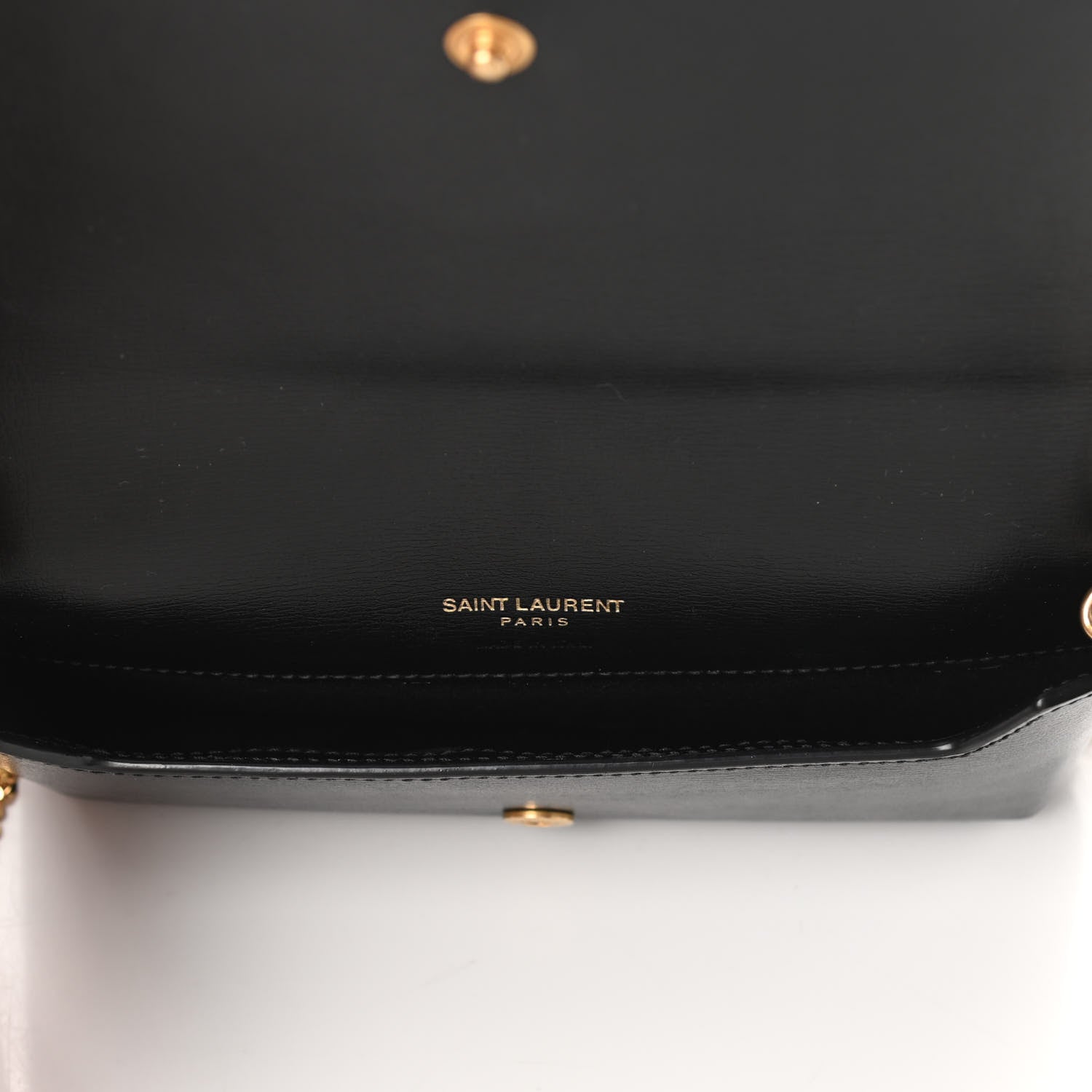 Saint Laurent Smooth Calfskin Monogram Phone Holder Crossbody Black 5 of 9