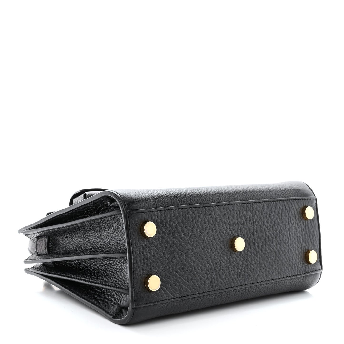 Grained Calfskin Nano Sac De Jour Black