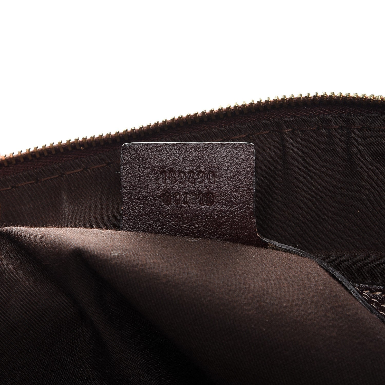 Gucci Monogram Medium Horsebit Nail Boston Brown 7 of 14