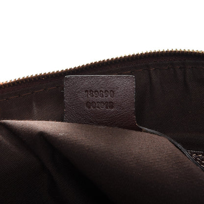 Gucci Monogram Medium Horsebit Nail Boston Brown 7 of 14