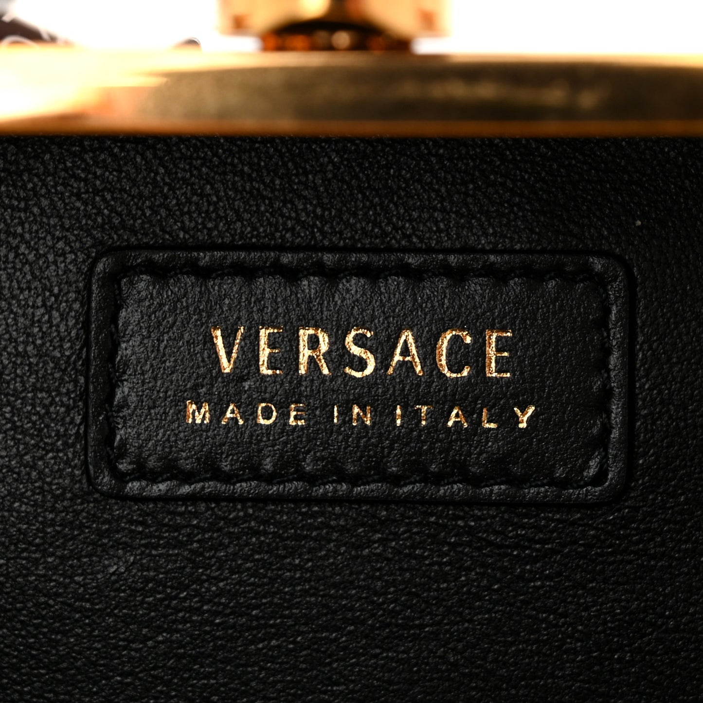 Calfskin Virtus Square Shoulder Bag Black