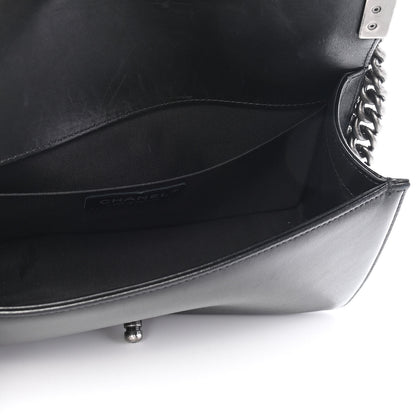 Chanel Lambskin Quilted Medium Boy Flap Black 8 of 20