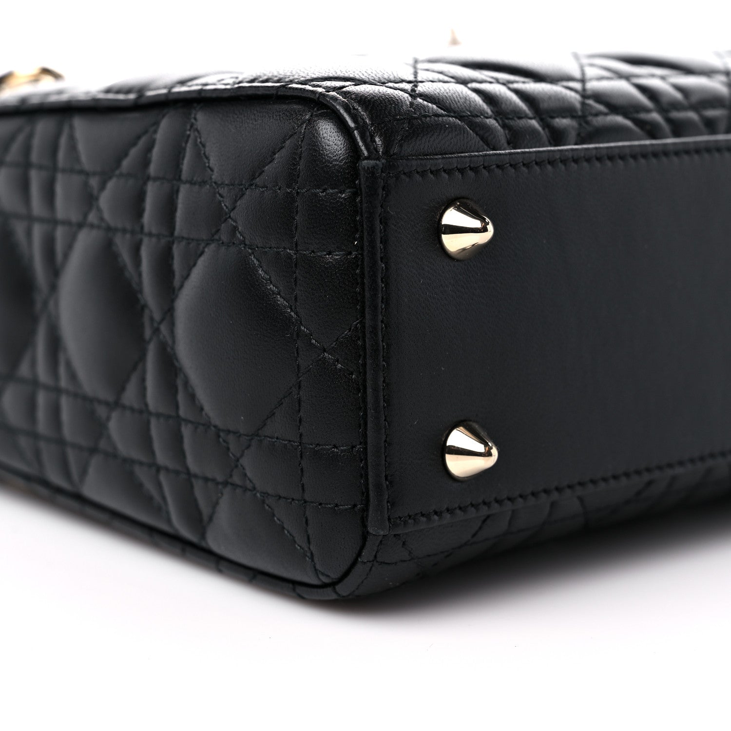 Christian Dior Lambskin Cannage Small My ABCDior Lady Dior Black 8 of 12