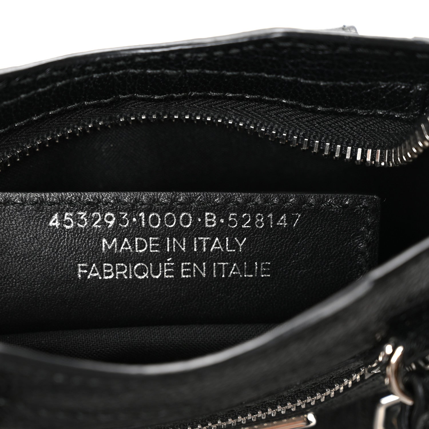 Balenciaga Chevre Silver Metallic Edge Hardware Nano City Black 7 of 11