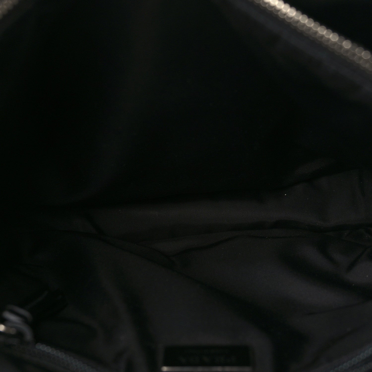 Prada Tessuto Nylon Front Pocket Messenger Bag Black 6 of 9