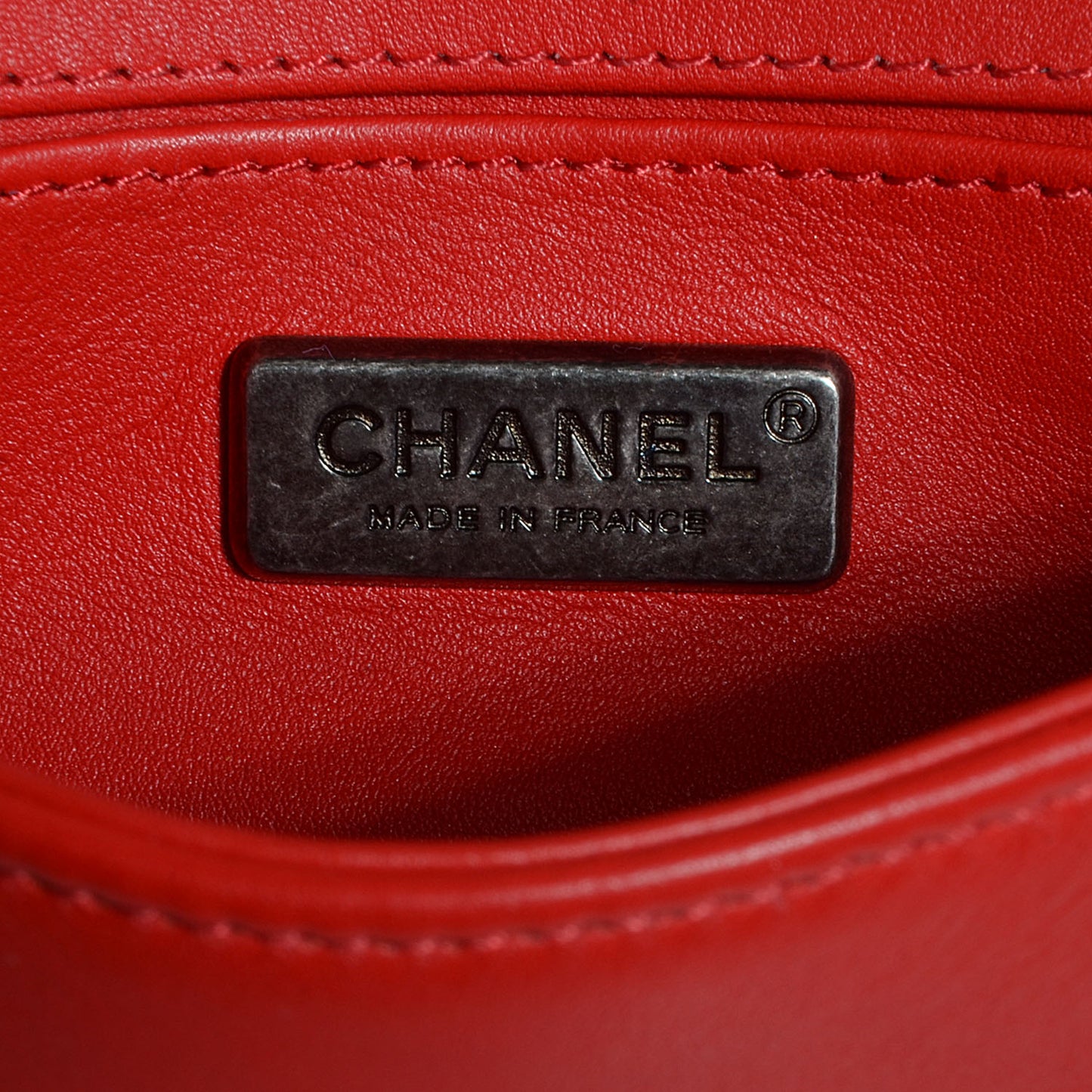Galuchat Lambskin Mini Boy Flap Red
