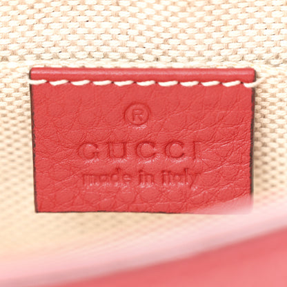 Gucci Pebbled Calfskin Small Soho Flap Crossbody Red 6 of 10