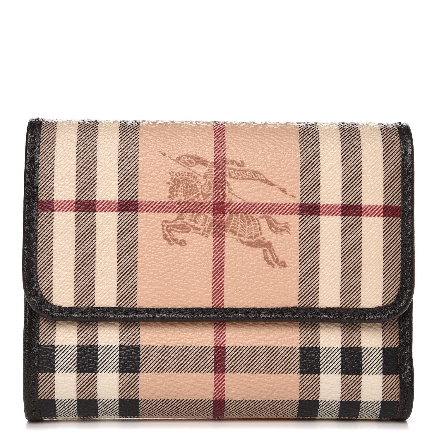 Burberry Haymarket Check Medium Bellfield ID Wallet Chocolate 1 of 7