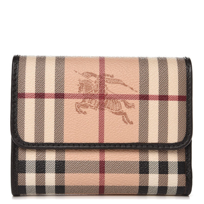 Burberry Haymarket Check Medium Bellfield ID Wallet Chocolate 1 of 7
