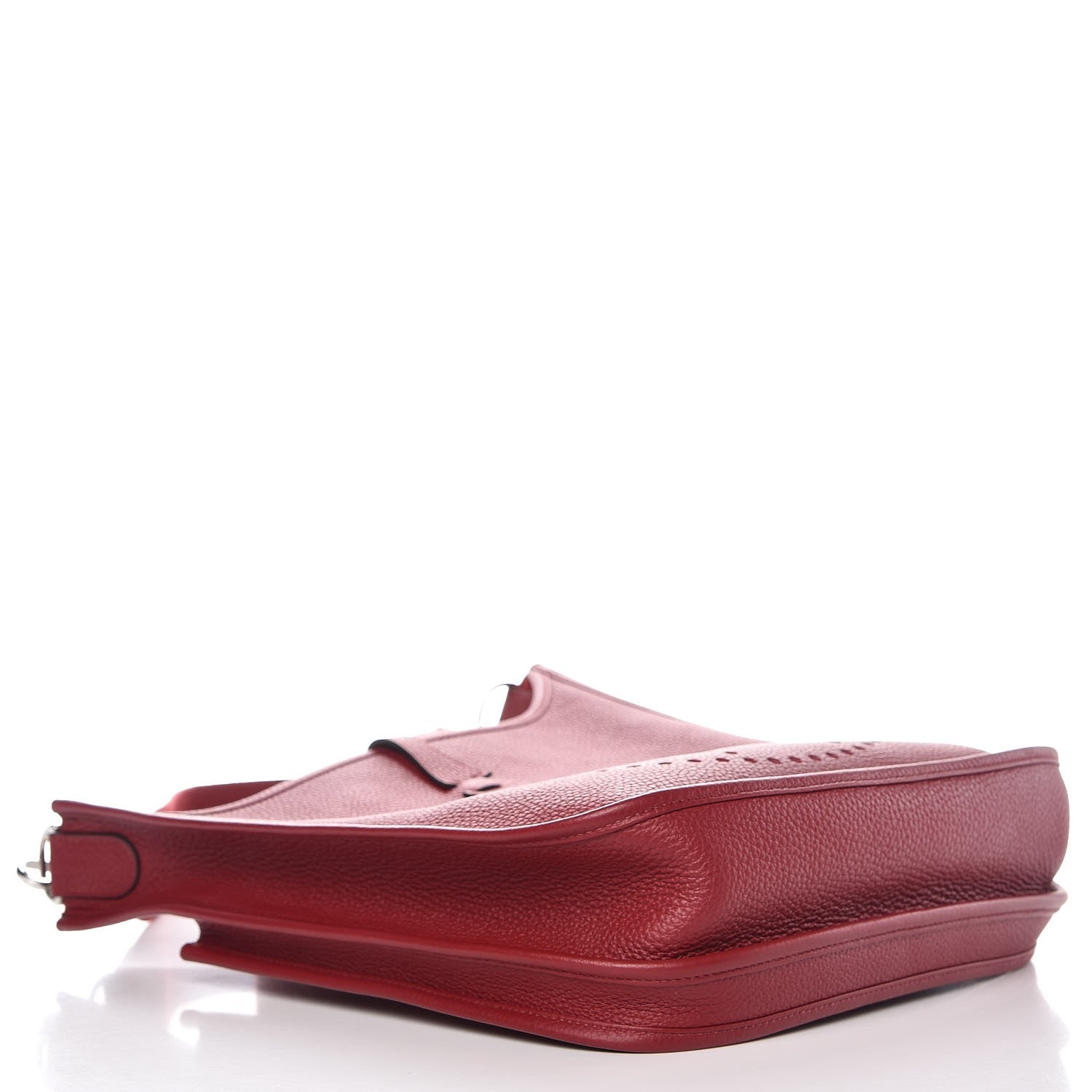 Hermes Taurillon Clemence Evelyne III PM Rouge Grenat 4 of 9