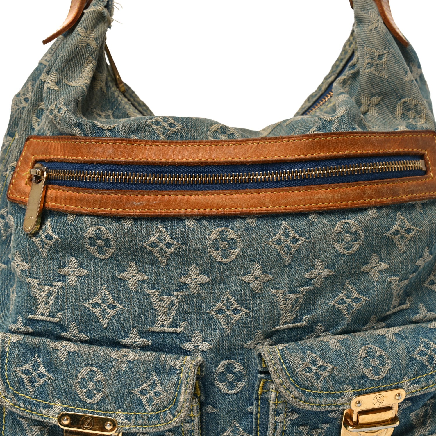 Louis Vuitton Denim Baggy GM Blue 7 of 10