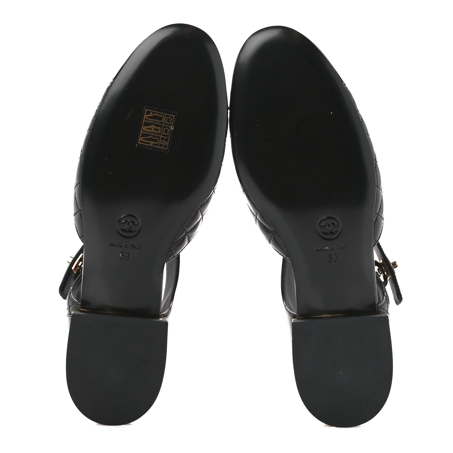Chanel Lambskin Patent Quilted Cap Toe Ballerina Flats 38 Black 5 of 8