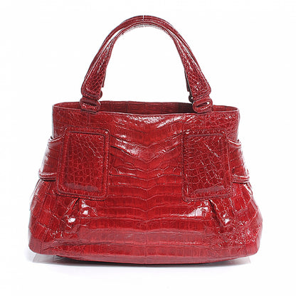 Nancy Gonzalez Crocodile Tote Red 1 of 7