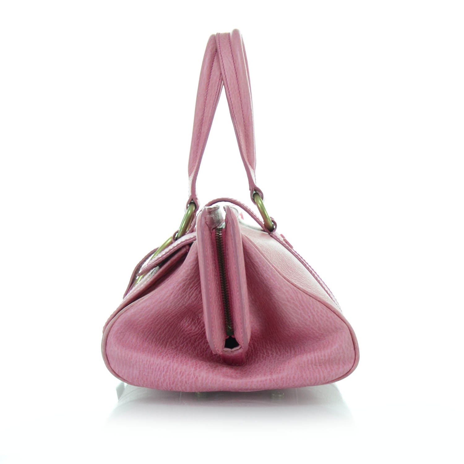 Celine Leather Large Ella Framed Satchel Pink 5 of 11