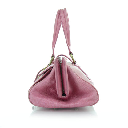Celine Leather Large Ella Framed Satchel Pink 5 of 11