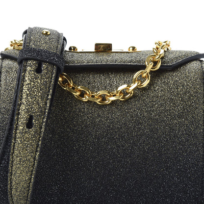 Alexander McQueen Glitter Degrade Box Shoulder Bag 16 Black Gold 5 of 9