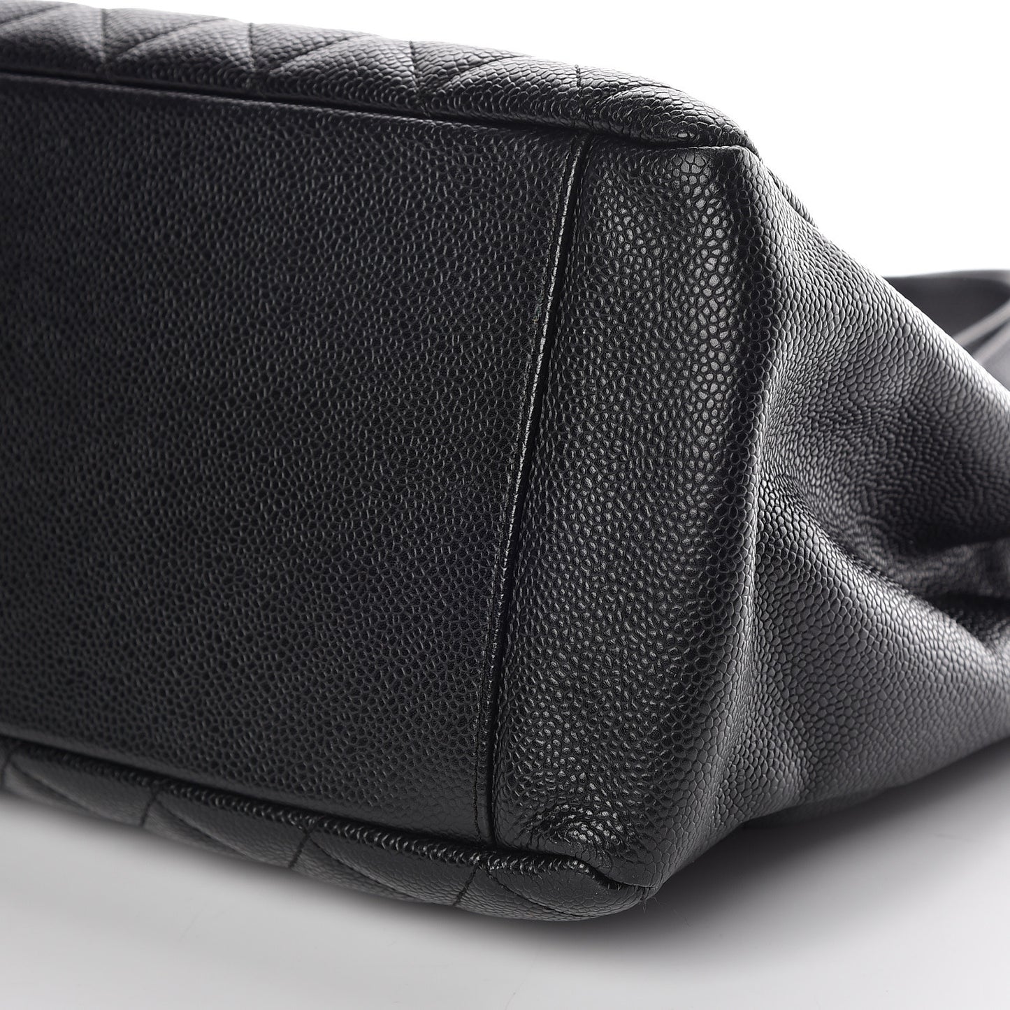 Caviar Quilted Grand Shopping Tote GST Black