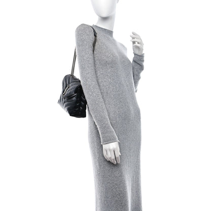 Saint Laurent Calfskin Y Quilted Monogram Medium Loulou Chain Satchel Black 2 of 8