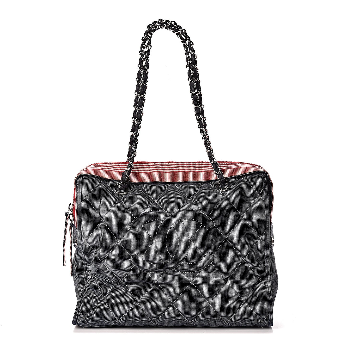 Denim Quilted CC Tote Blue