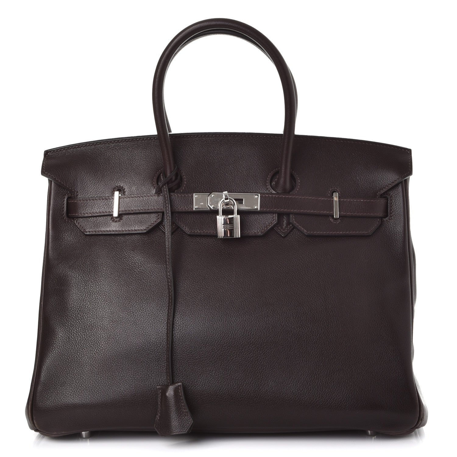 FASHIONPHILE HERMESEvergrainBirkin35Chocolate 1 of 2