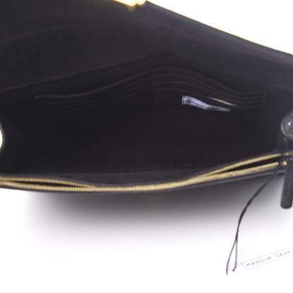 Mansur Gavriel Suede Envelope Flat Clutch Black 5 of 8