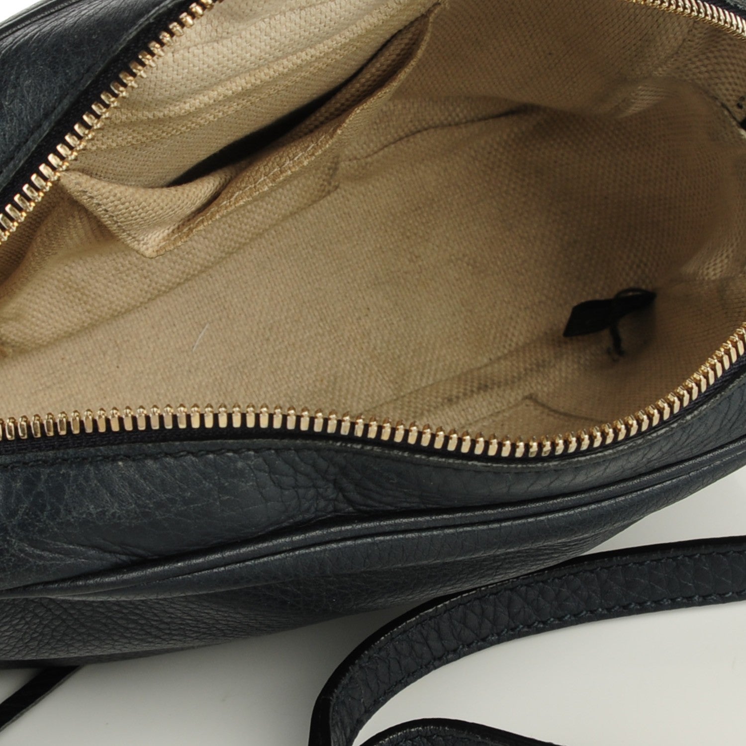 Gucci Pebbled Calfskin Small Soho Disco Bag Blue 5 of 7