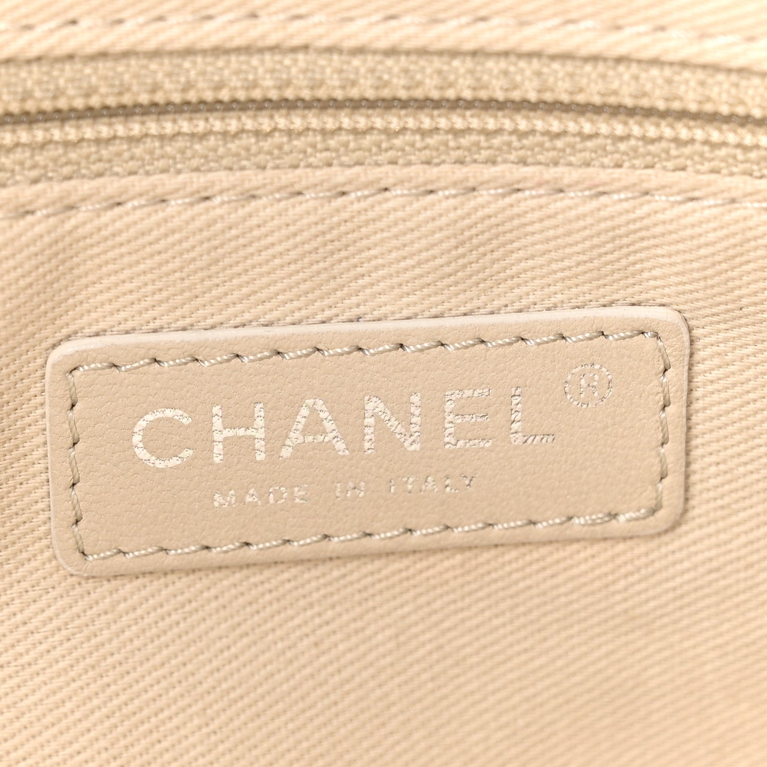 Chanel Caviar Stitched CC Pocket Tote Navy Blue 6 of 11