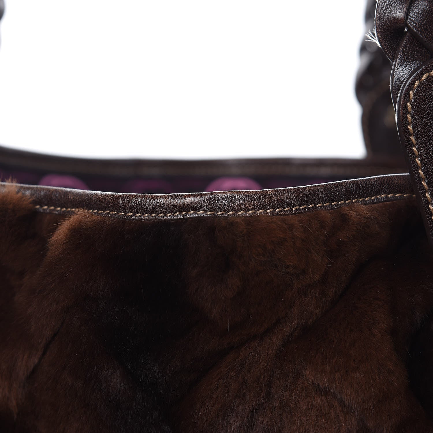 Gucci Mink Fur Calfskin Medium Pelham Shoulder Bag Brown 12 of 14