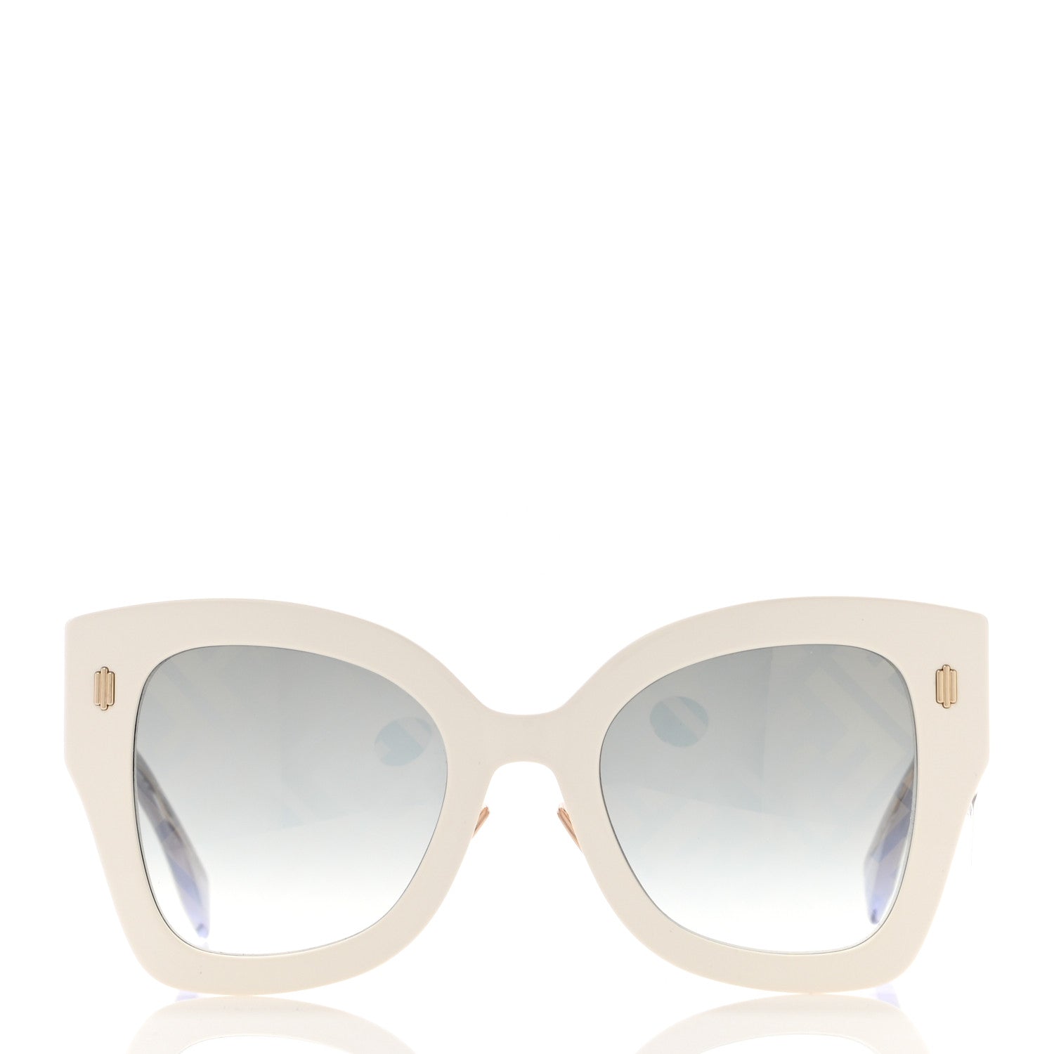 Fendi Acetate FF Sunglasses FF 0434/G/S White Gold 2 of 7