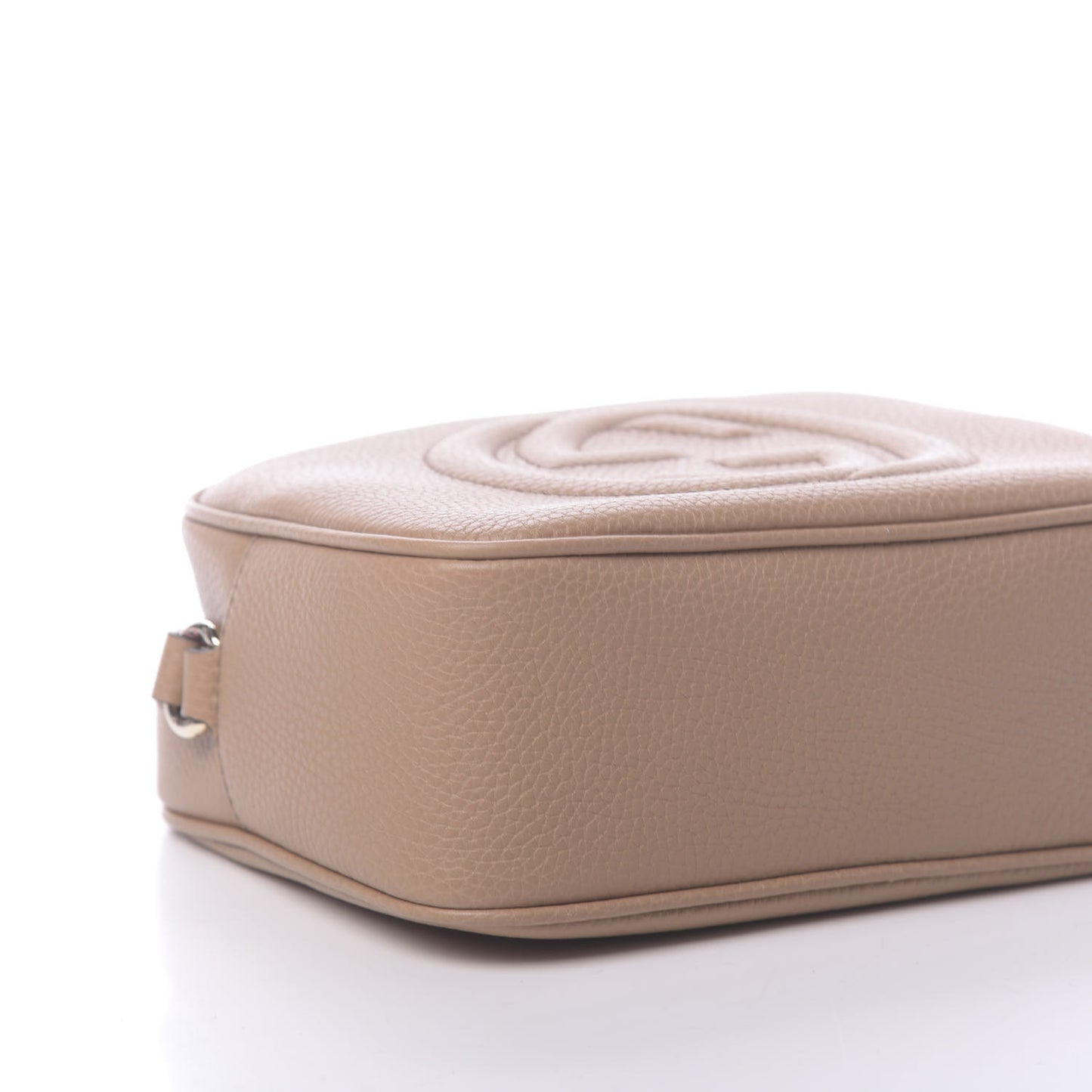 Pebbled Calfskin Small Soho Disco Bag Camelia