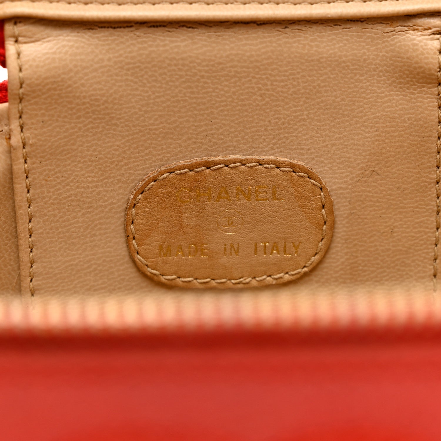Chanel Caviar Vanity Cosmetic Case Red 7 of 11