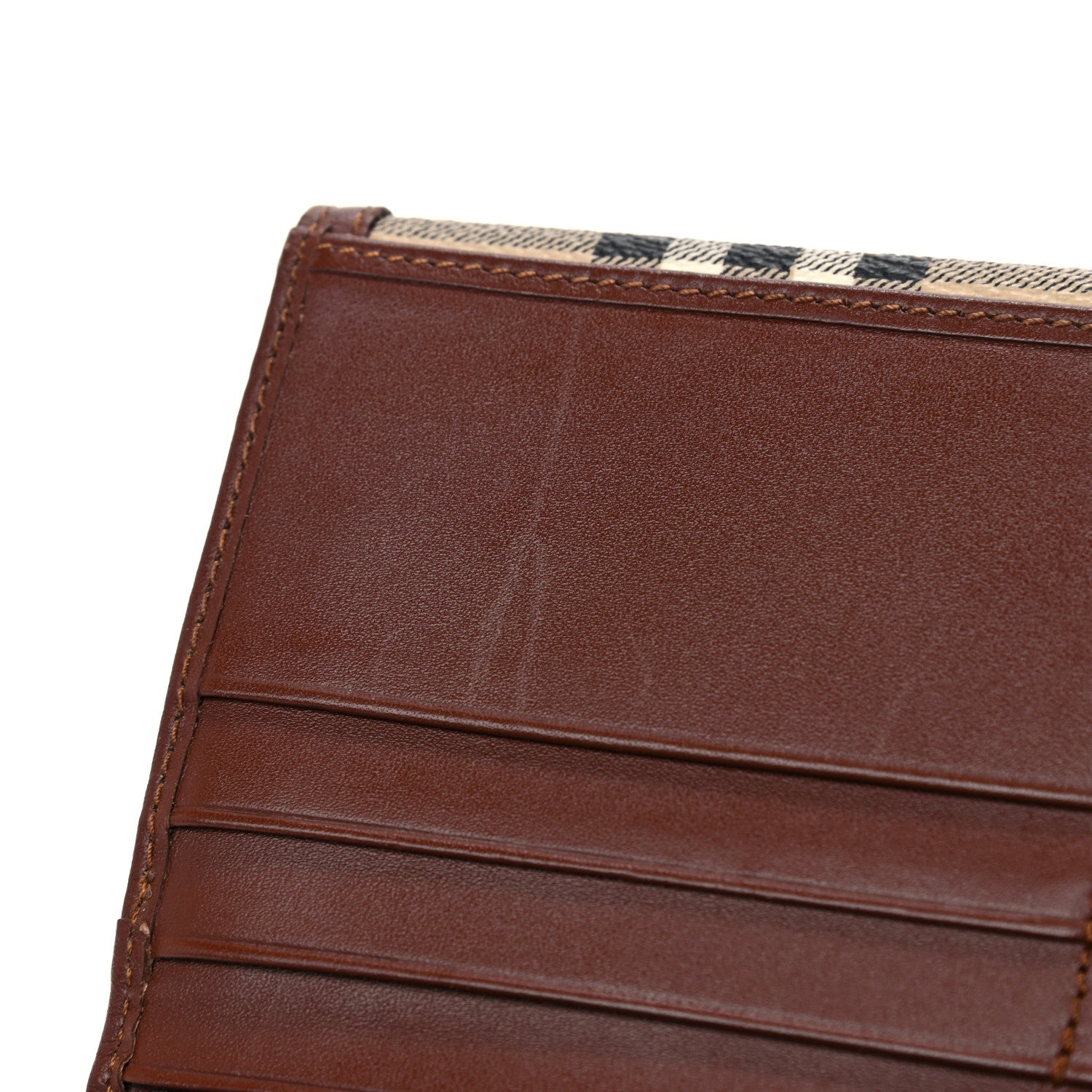 Burberry Haymarket Check Penrose Continental Wallet Tan 12 of 13