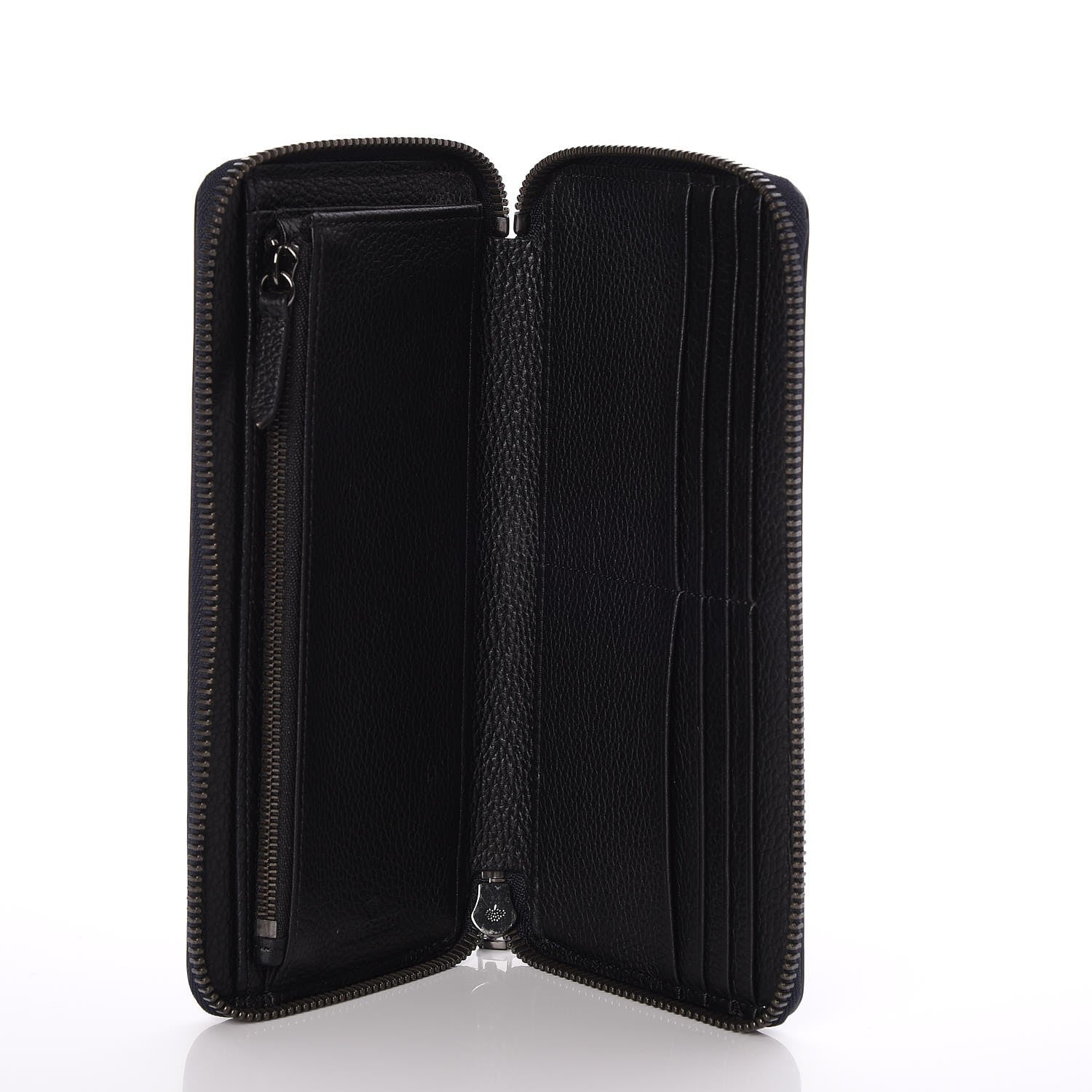 Mulberry Silky Calf Zip Around Coat Wallet Midnight Black 5 of 9
