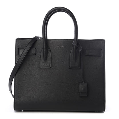 Saint Laurent Grained Calfskin Small Sac De Jour Black 1 of 11