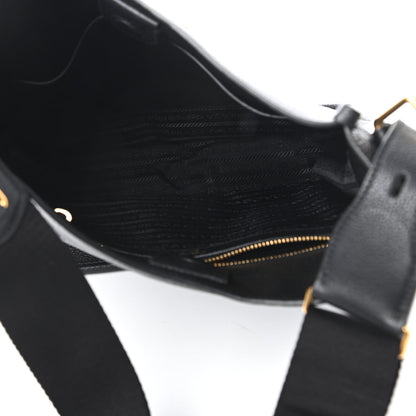 Prada Vitello Daino Crossbody Bag Black 5 of 10