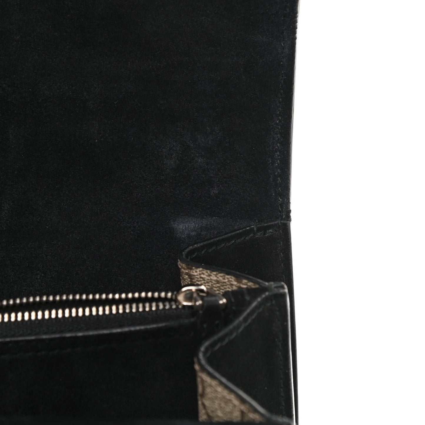 GG Supreme Monogram Medium Dionysus Shoulder Bag Black