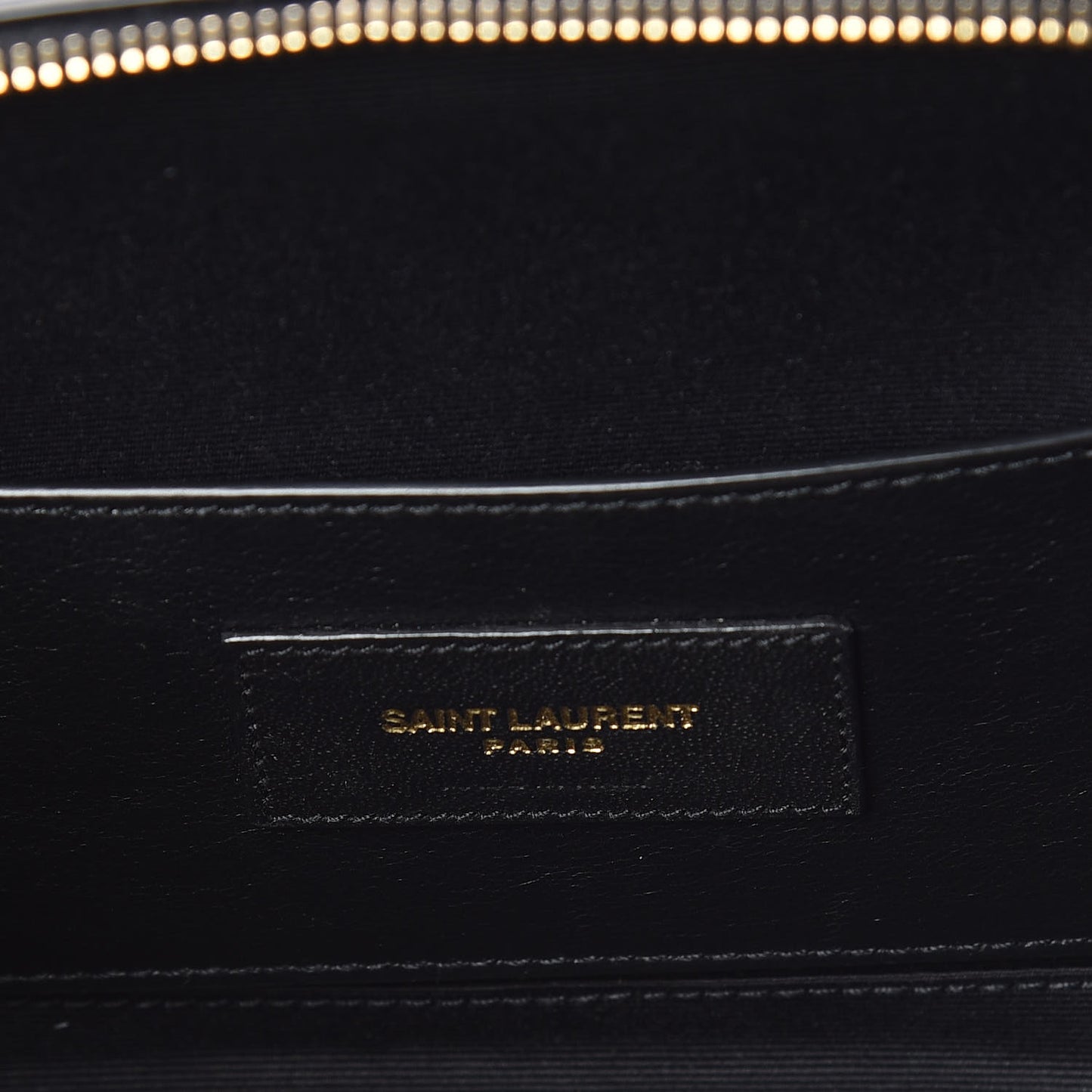 Patent Matelasse Vicky Monogram Belt Bag Black