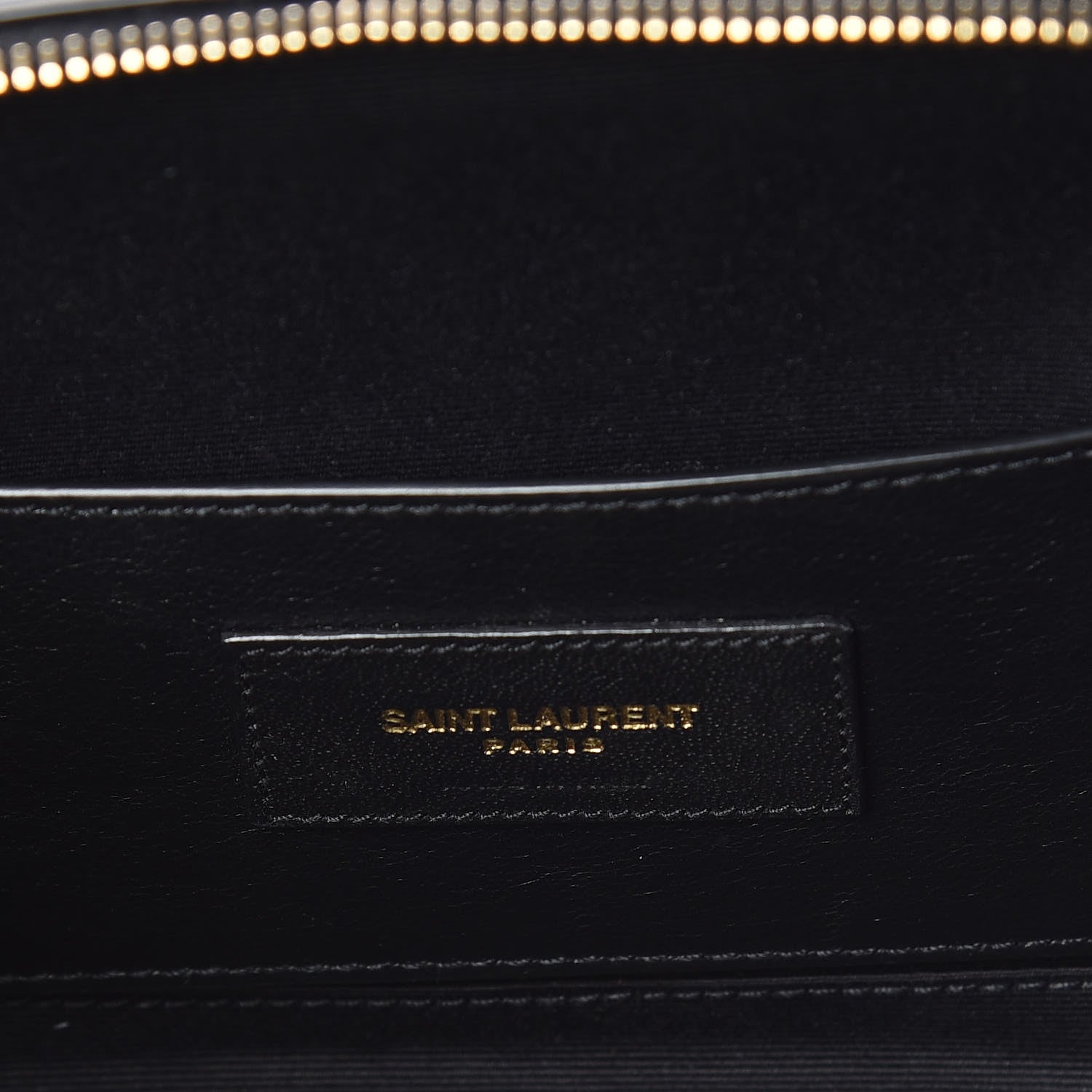 Saint Laurent Patent Matelasse Vicky Monogram Belt Bag Black 8 of 10