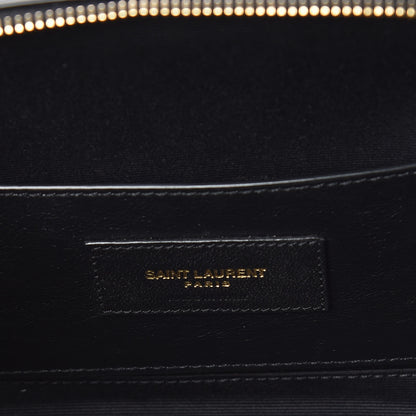 Saint Laurent Patent Matelasse Vicky Monogram Belt Bag Black 8 of 10